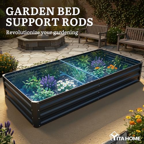 6x3x1ft 2pcs Large Raised Garden Bed Kit (Black / 6x3x1ft 2pcs)