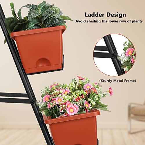 Raised Garden Bed with Legs 4 Tier Vertical Herb Garden Planter
