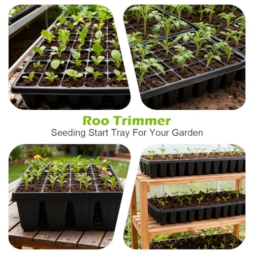 10 Pack 40 Cell Seed Starter Trays (Black / 40 Cells-10P)