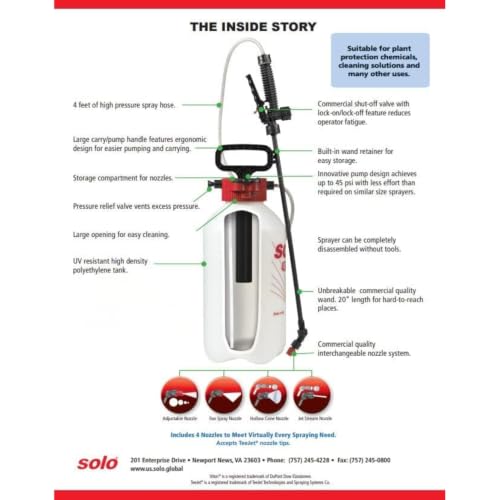 430-2G 2-Gallon Handheld Sprayer with Viton® Seals in Key Locations (256 Fl Oz)