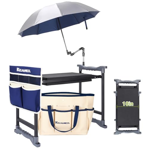 Garden Kneeler and Seat with Umbrella