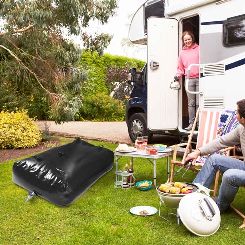 400L 105.7 Gal Water Storage Bladder Large Capacity Foldable (400 L/105.7 Gal / Black)