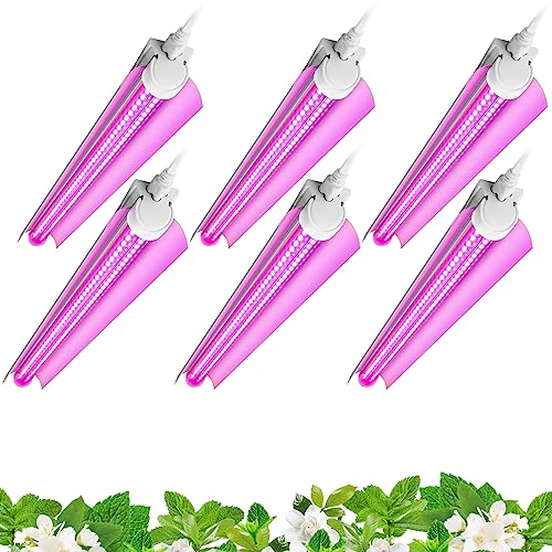 T8 LED Grow Light (Pink / 2ft-6 Packs)