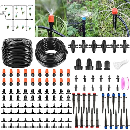 200FT+40FT Drip Irrigation System (270 Feet + 40 Count)