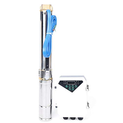 3 Inch Solar Water Pump Submersible Well Deep Bore Screw Well Garden Irrigation Kit with MPPT Controller