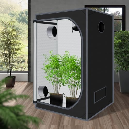 32"x32"x63" 600D Mylar Hydroponic High Reflective Grow Tent for Plant