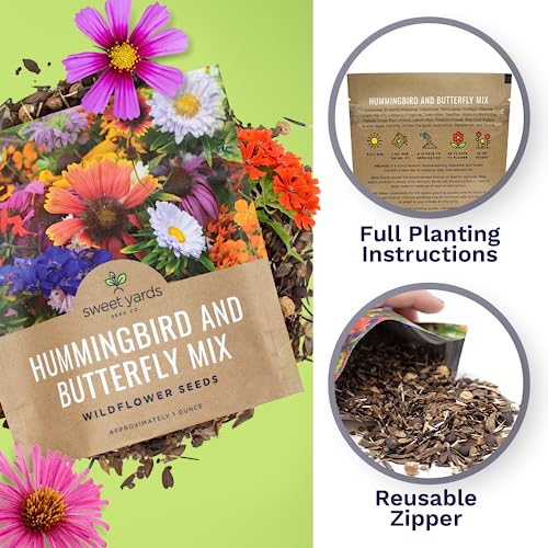 Wildflower Seeds Butterfly and Humming Bird Mix