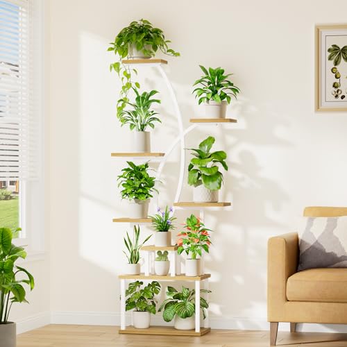 Plant Stand Indoor with Grow Lights (8 Count)