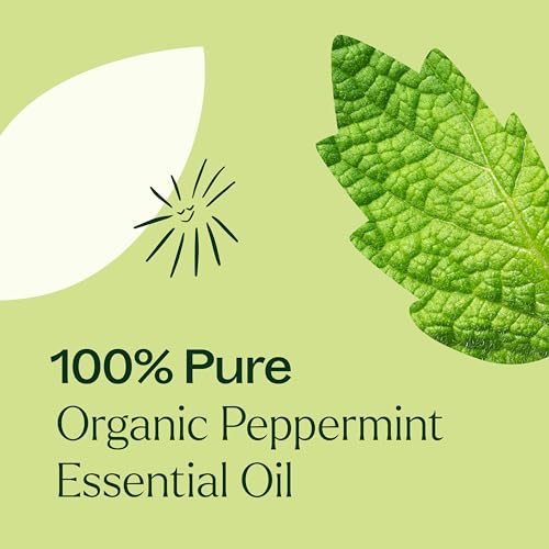 Organic Peppermint Essential Oil 10 mL (0.33 Fl Oz (Pack of 1))