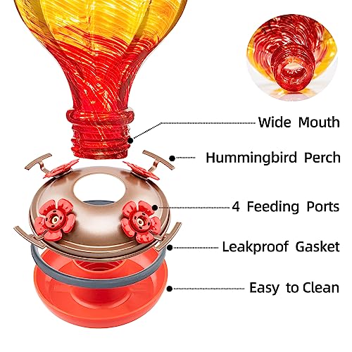 Gifts for Women Hummingbird Feeders (Wavy Mauve)