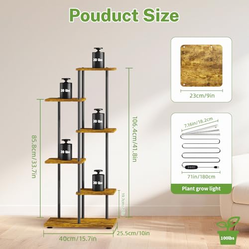 Plant Stand Indoor with Grow Lights