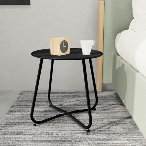 Black Patio Side Table