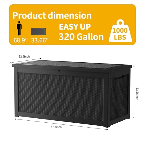 320 Gallon Heavy Duty Outdoor Storage Box