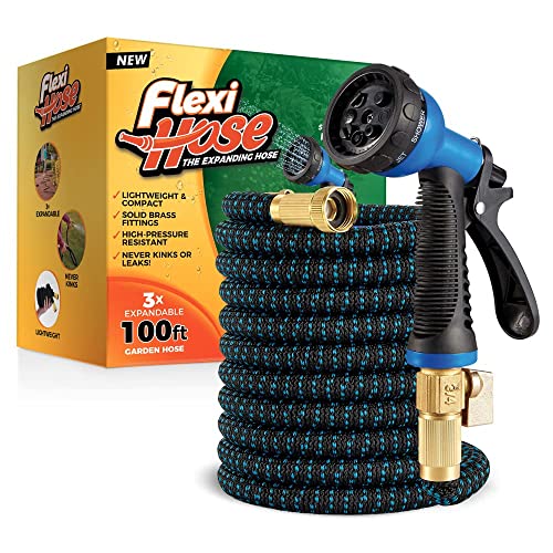 Expandable Garden Hose with 8 Function Nozzle