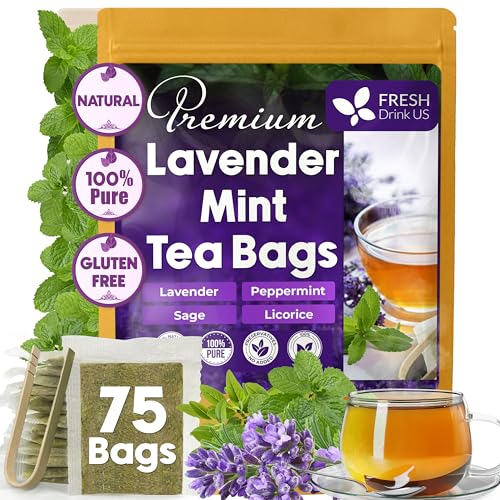 Premium 75 Bags Lavender Mint Tea (75 TEA BAGS)
