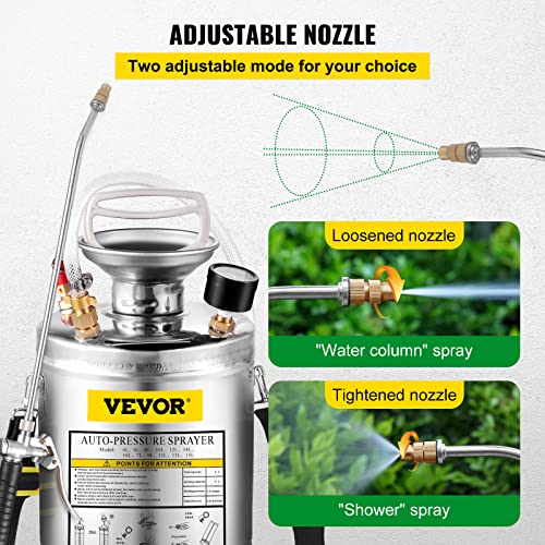 1 Gallon Stainless Steel Pump Sprayer