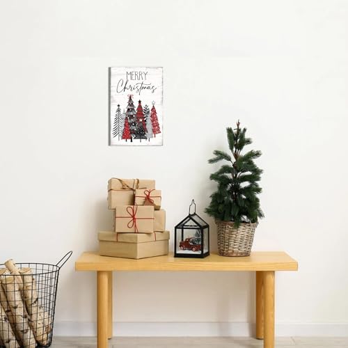 Merry Christmas Tree Canvas Wall Art (10"L x 15"W / Christmas Tree)
