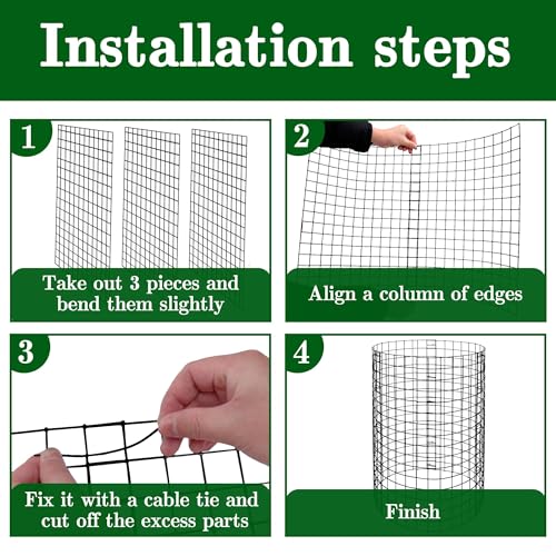 15 Packs Wire Plant Protector from Animals (15 Pack 12x12 Inch)