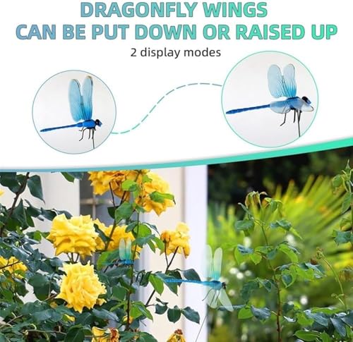 10 Pcs 5 Color Dragon Fly Clips (10 Count)