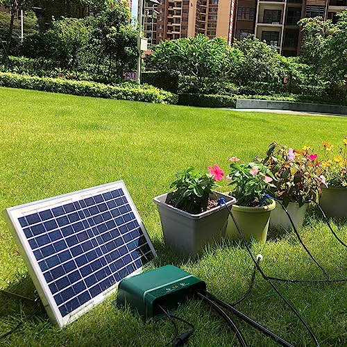 10W Solar Automatic Drip Irrigation Kit Auto Watering System Solar Powered Auto