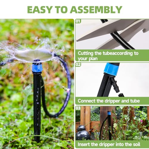 60 Pack Drip Irrigation Emitters Sprays for 1 (60 Pcs Emitters)