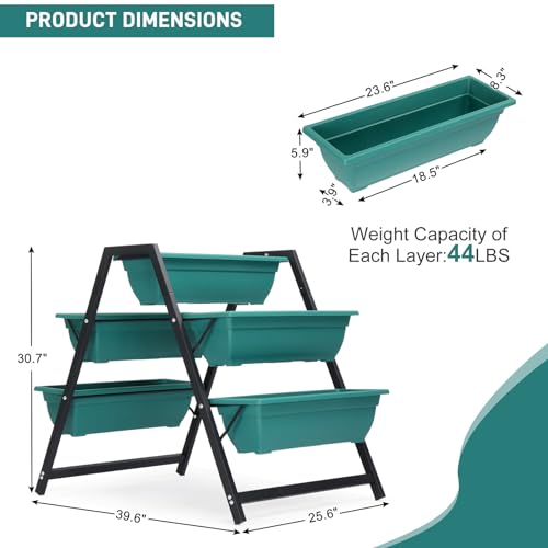 Green Raised Garden Planter Bed (5 Count)