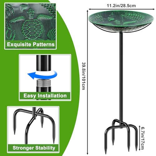 Metal Bird Bath for Outside