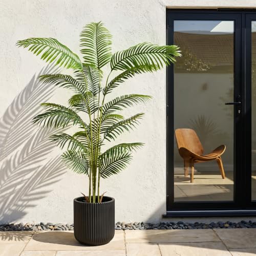 7ft 2 Pack Artificial Areca Palm Plants in Pots (2 Count)