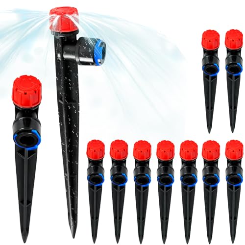 10 Pack 1 4 inch Tubing Drip Irrigation Vortex Emitters (10 Count)