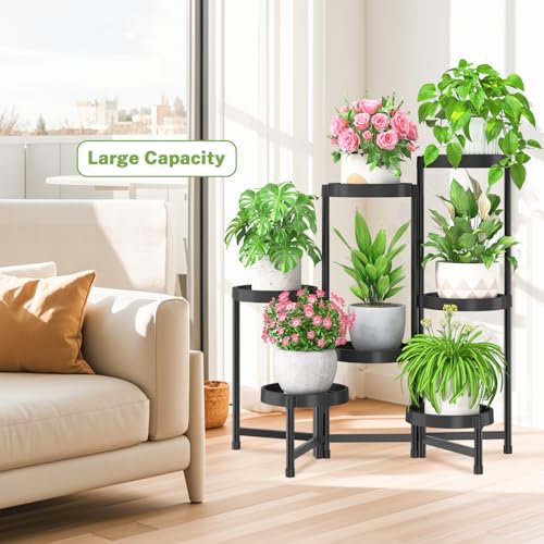 7 Tier Folding Plant Stand Indoor Outdoor (7 Count)