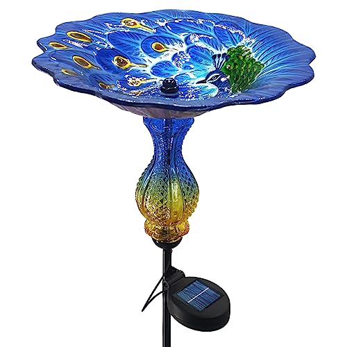 Peacock Bird Bath for Outdoor