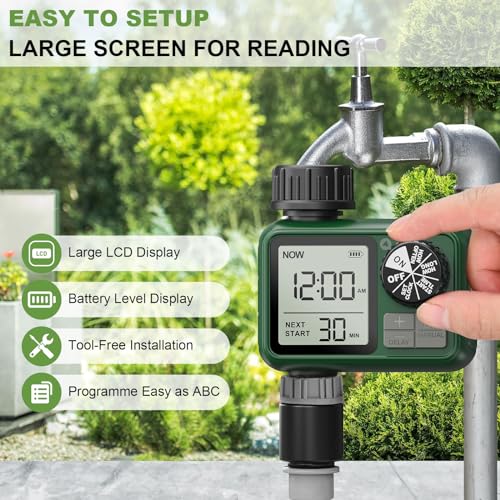 Water Timer for Outdoor Garden Hose (2 Count)