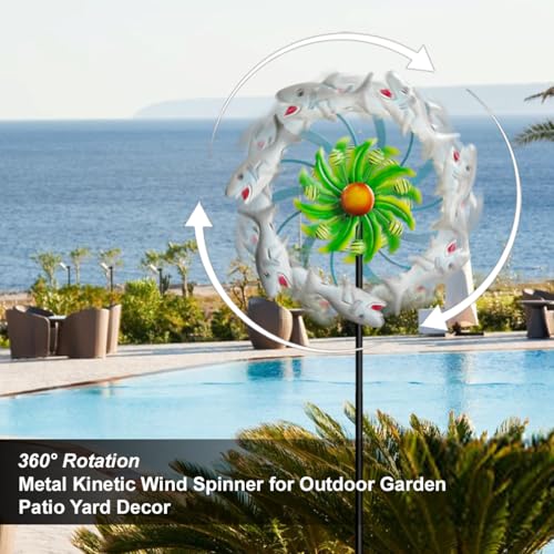 Shark Outdoor Wind Spinners (White)