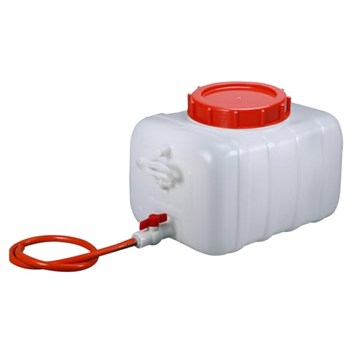 Large Capacity Water Container Plastic Water Tank with Faucet and 3M Water Pipe (80L/21.1Gallon)