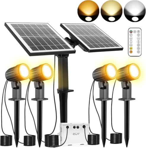 4 in 1 Solar Landscape Spotlights Outdoor 2700 (4-IN-1 / Warm White/Natural White/Cold White)