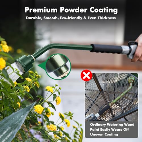 24 Inches Long Watering Wand for Garden Hose (Olive Green)