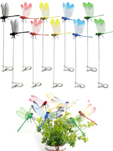 10 Pcs 5 Color Dragon Fly Clips (10 Count)
