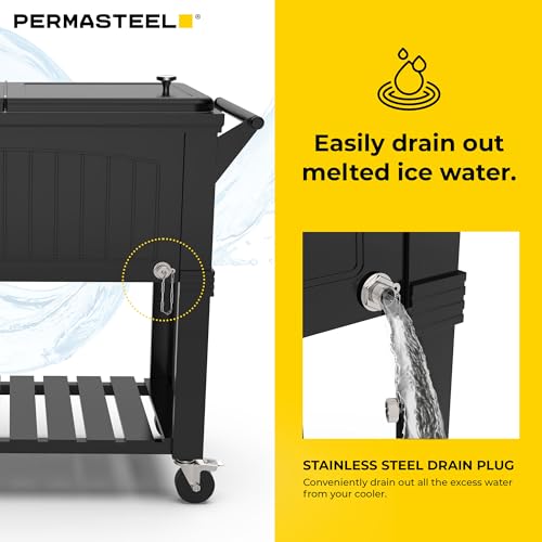 Party Cooler with Divider (Cooler W/ Divider / Black)