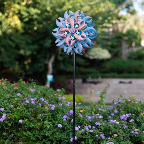 Wind Spinner Outdoor (13‘’Blue Copper with Star)