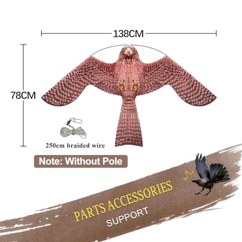 Bird Scarer Kite Without Pole Bird Hawk Flying Kite