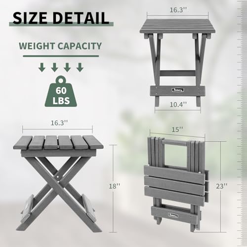 Outdoor Folding Adirondack Side Table