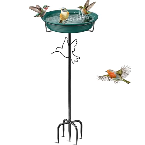 Bird Baths for Outdoors (Green-2)