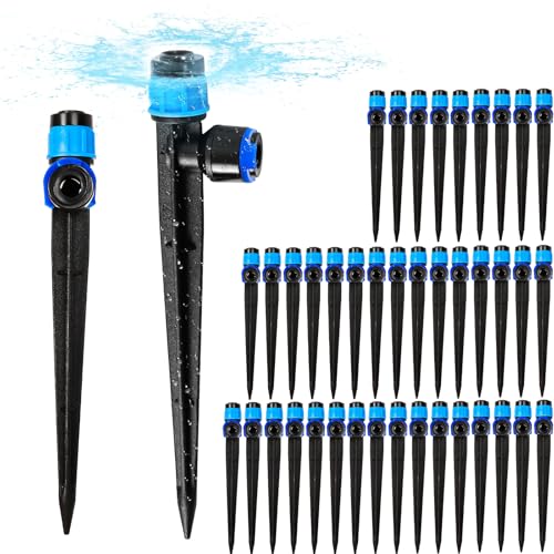 40 Pack 1 4 inch Tubing Drip Irrigation Emitters Sprayer (40 Count)