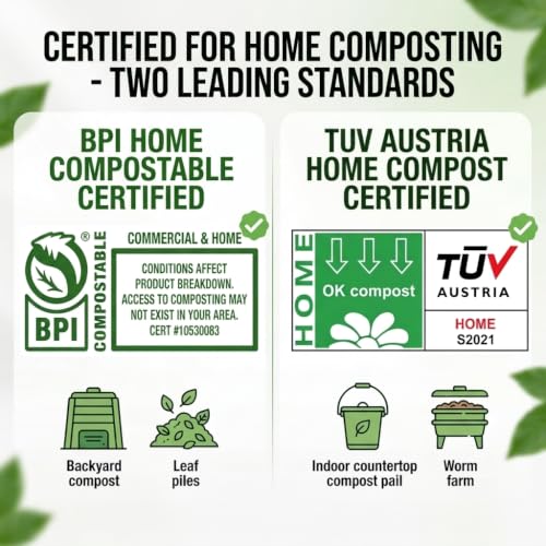 6 8 Gallon Compostable Trash Bags (100 Count)