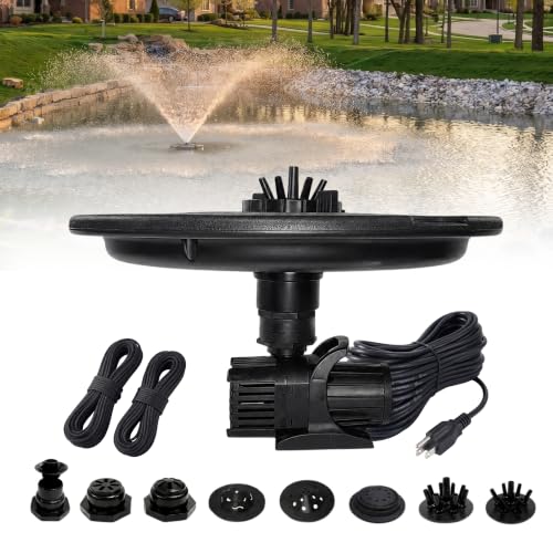 3 4 HP Floating Fountain & Aerator for Ponds and Lakes with 100 ft Cord
