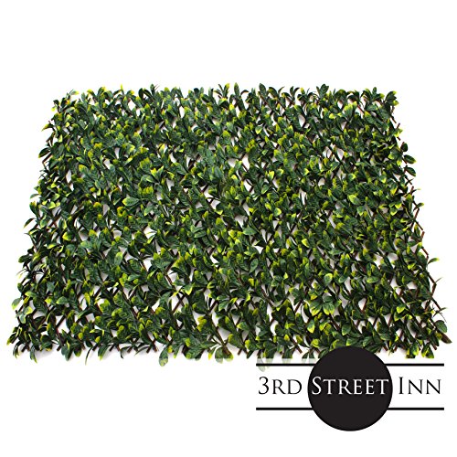 Artificial Greenery Bamboo Trellis for Privacy (Laurel Leaf)