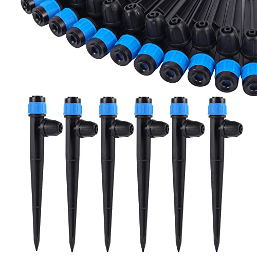 25 Pcs 360° Adjustable Drip Irrigation Spray Emitters (25 Count)