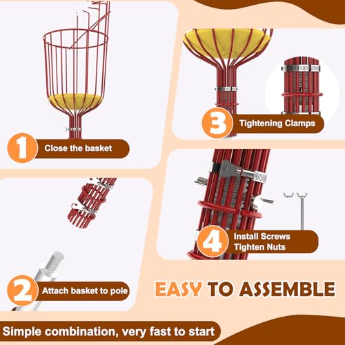 SISIUPASSIE 20FT Reach Fruit Picker
