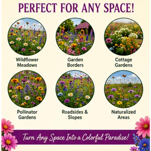 Birds Bees & Butterflies Wildflower Mix Seeds (500 Count)