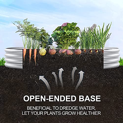 6ft Metal Raised Garden Bed (2 Count)